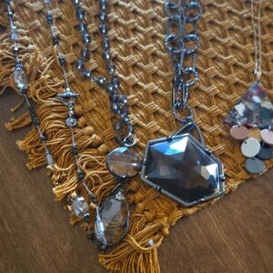 4 Gold, Black and Silver Pendants